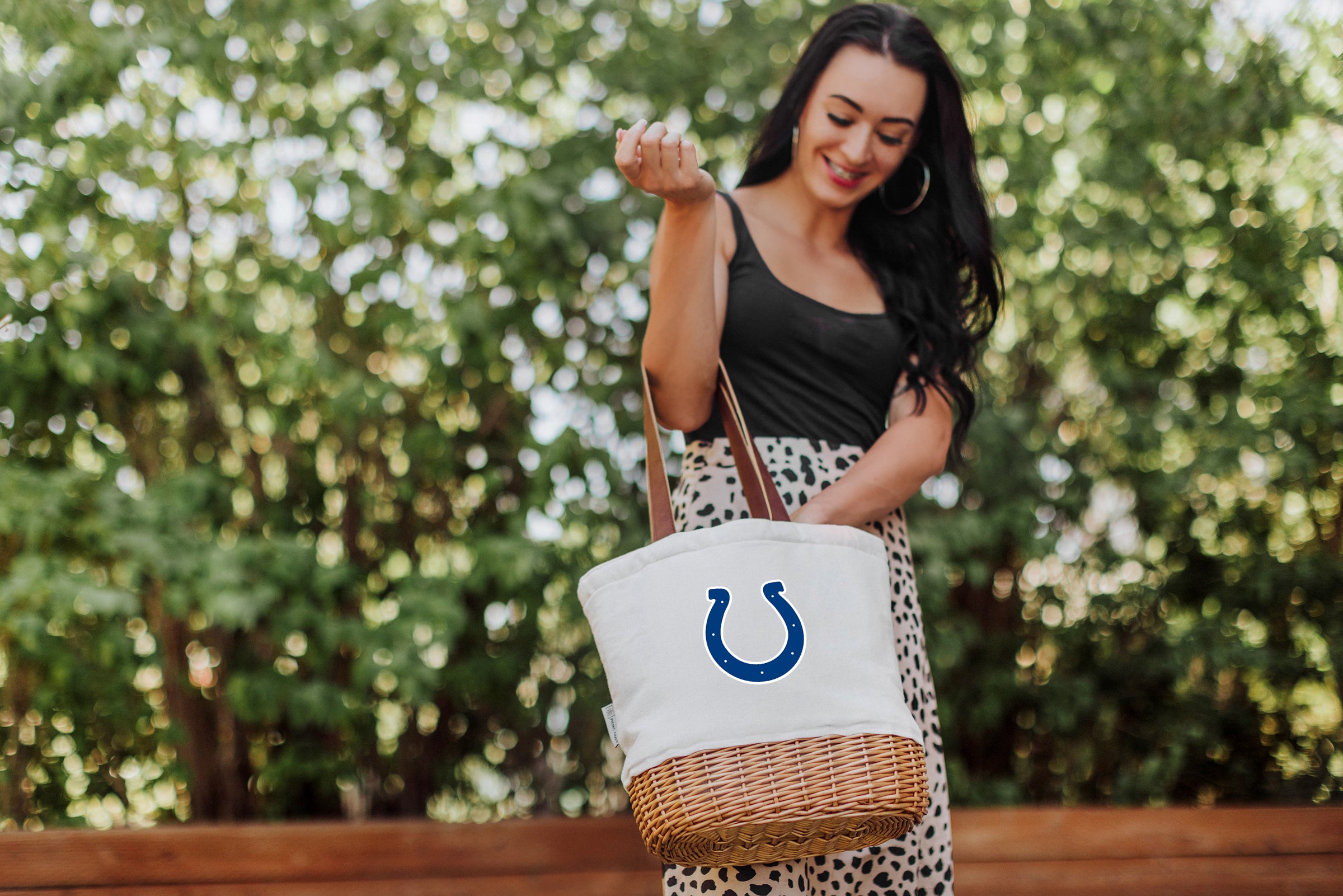 Indianapolis Colts - Pico Willow and Canvas Lunch Basket