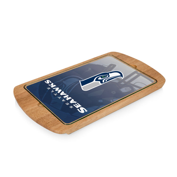 Seattle Seahawks - Billboard Glass Top Serving Tray