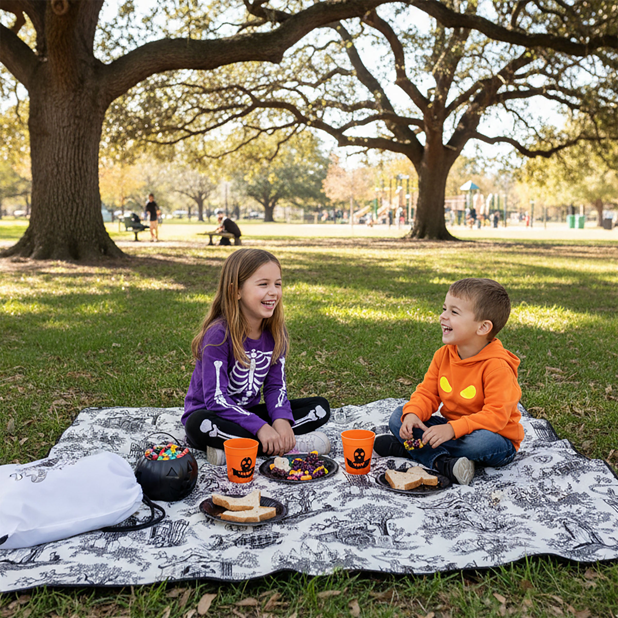 Haunted Mansion Welcome Foolish Mortals - Impresa Picnic Blanket
