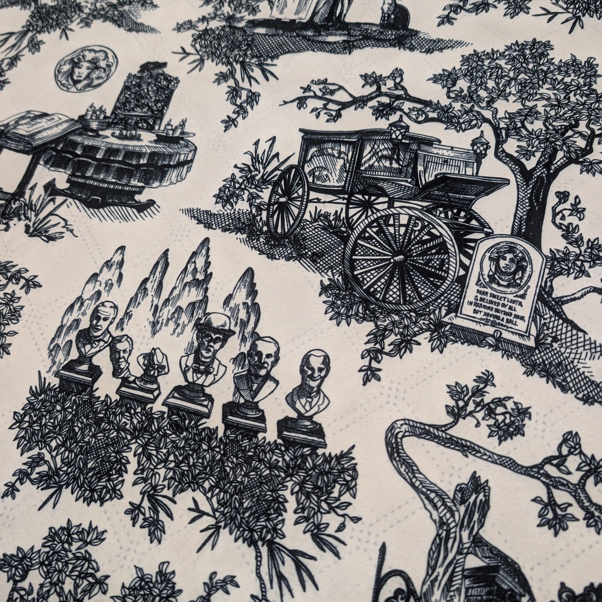 Haunted Mansion Welcome Foolish Mortals - Impresa Picnic Blanket
