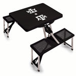 Texas A&M Aggies - Picnic Table Portable Folding Table with Seats-Picnic Time Family of Brands