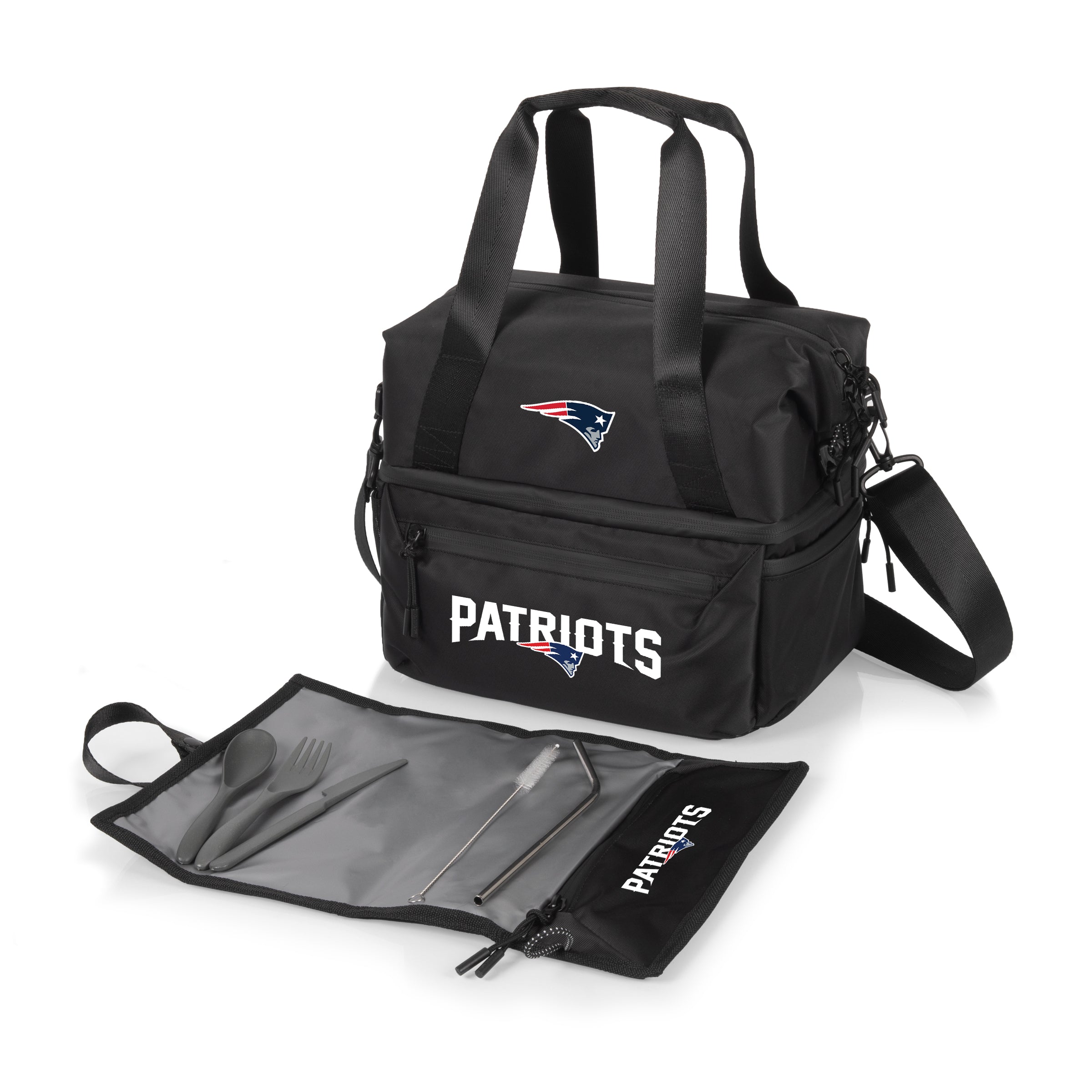 New England Patriots - Tarana Recycled Lunch Bag Cooler with Utensils