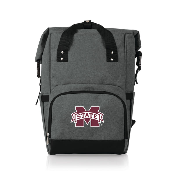 Mississippi State Bulldogs - On The Go Roll-Top Backpack Cooler