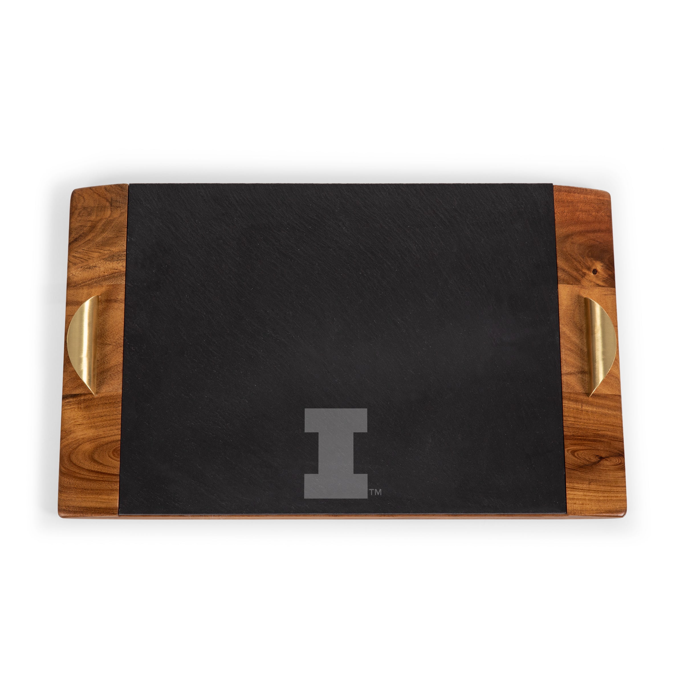Illinois Fighting Illini - Covina Acacia and Slate Serving Tray