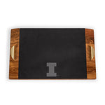 Illinois Fighting Illini - Covina Acacia and Slate Serving Tray
