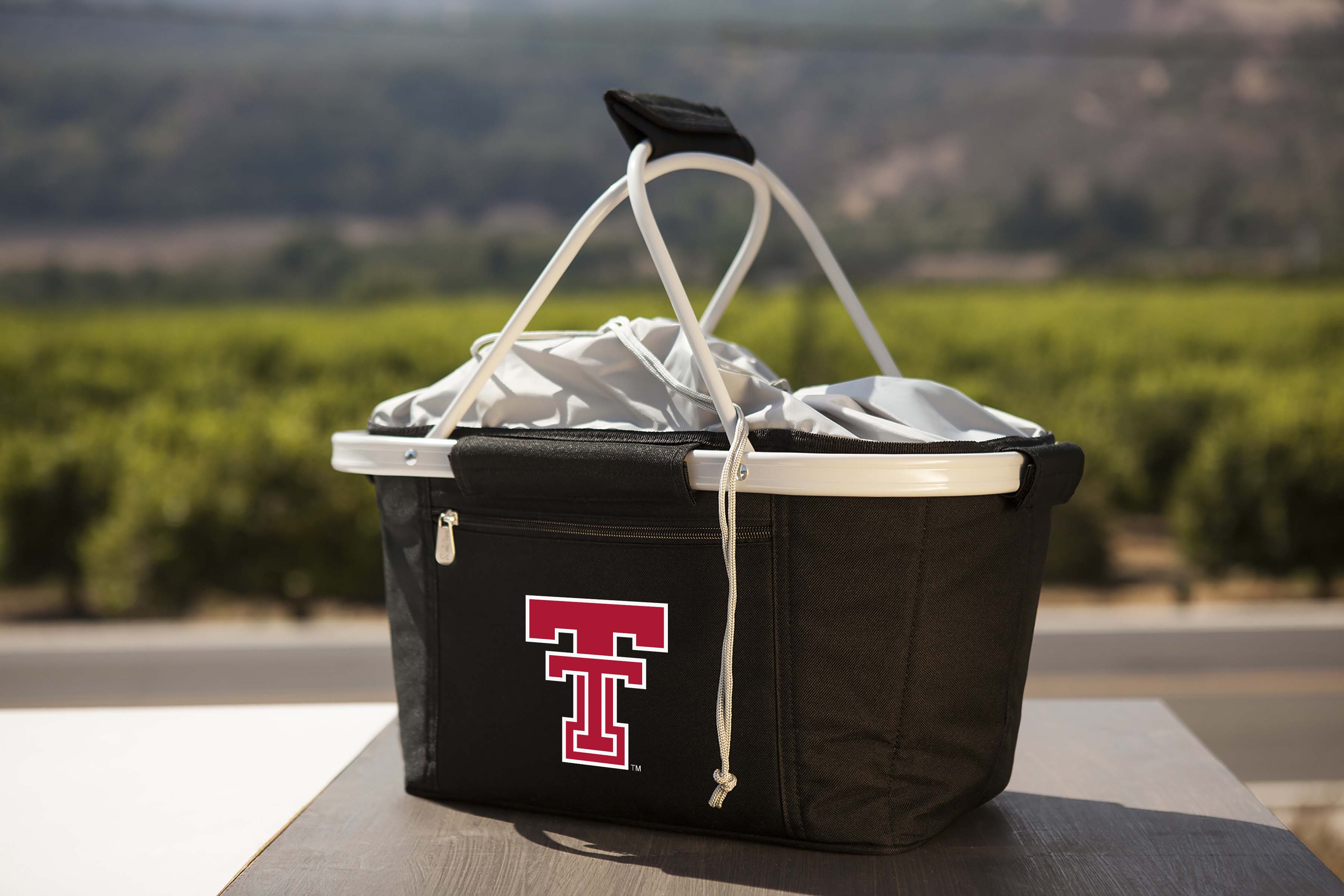 Texas Tech Red Raiders - Metro Basket Collapsible Cooler Tote-Picnic Time Family of Brands