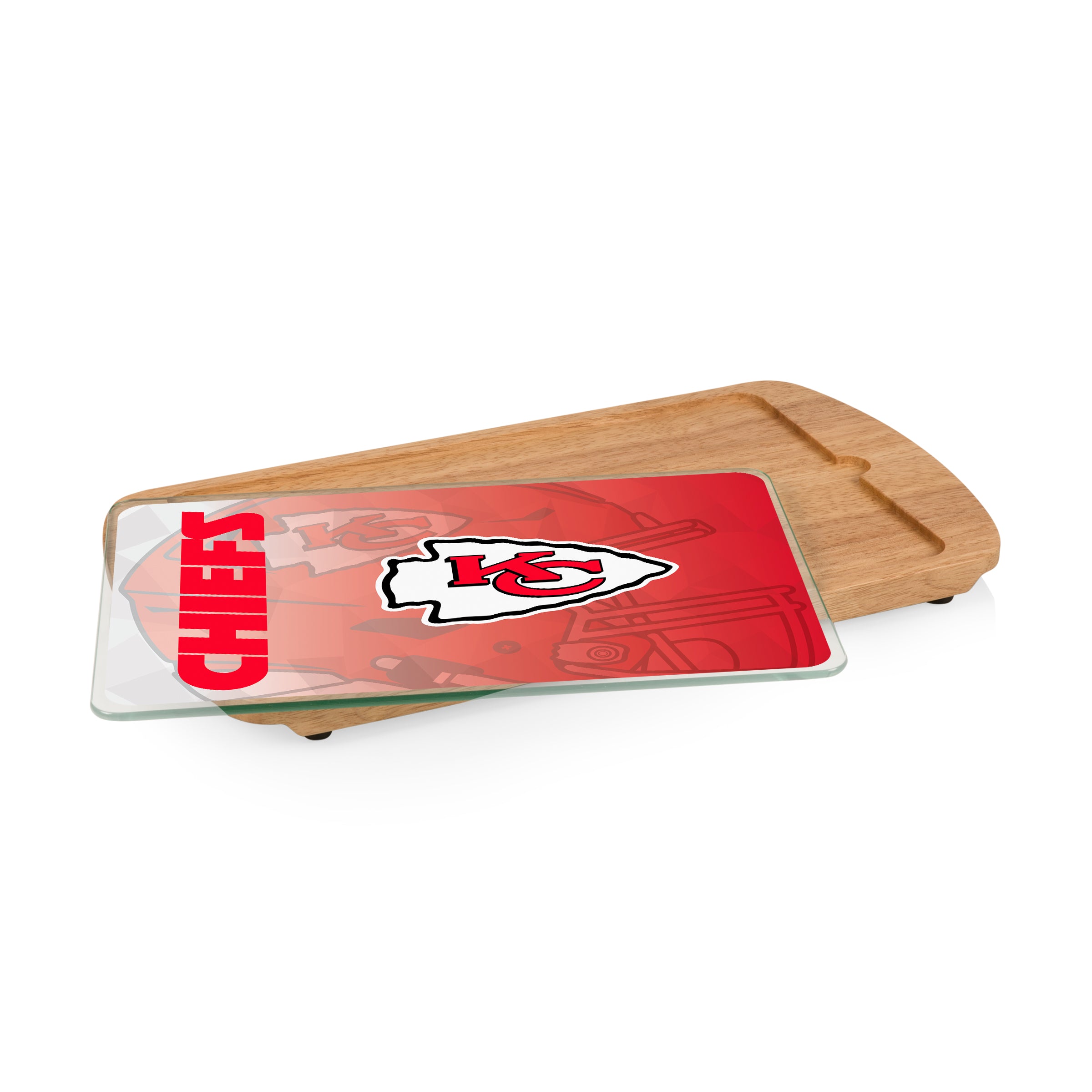 Kansas City Chiefs - Billboard Glass Top Serving Tray