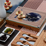 Seattle Seahawks - Concerto Glass Top Cheese Cutting Board & Tools Set-Picnic Time Family of Brands
