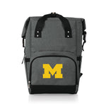 Michigan Wolverines - On The Go Roll-Top Backpack Cooler