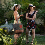 USC Trojans - Coronado Canvas and Willow Basket Tote-Picnic Time Family of Brands