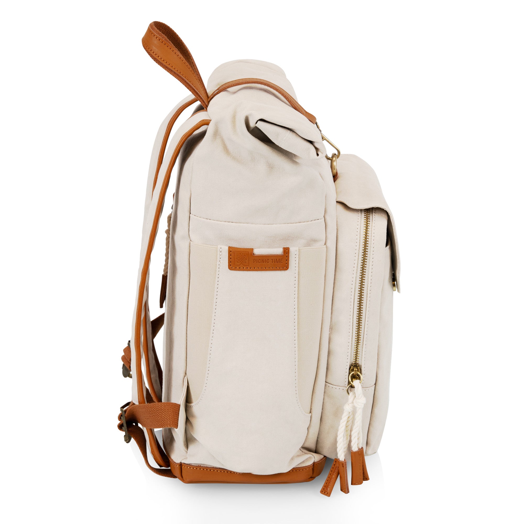 Carmel Roll Top Picnic Backpack Cooler with Components