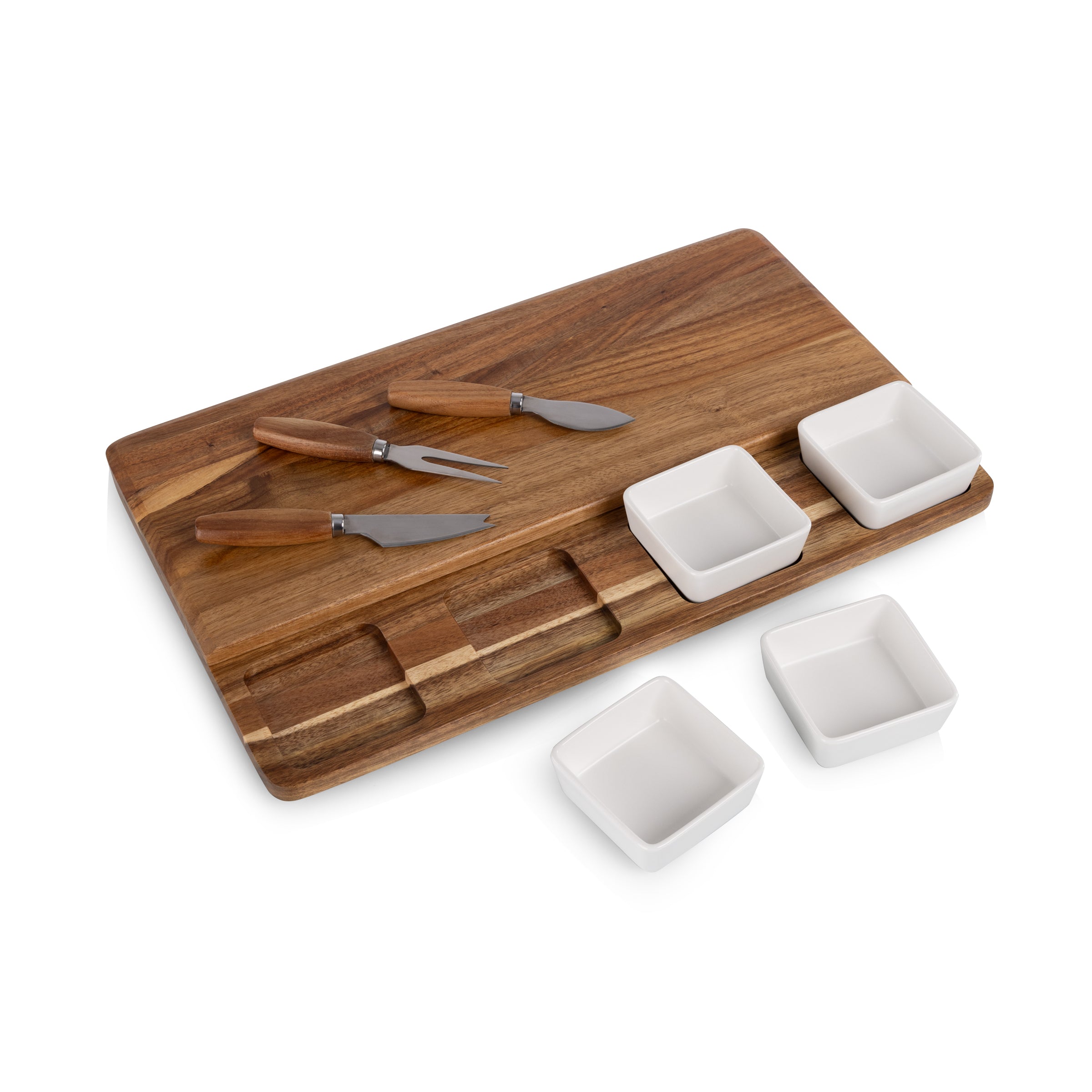 Picada Tapas & Cheese Board Set with Dip Bowls