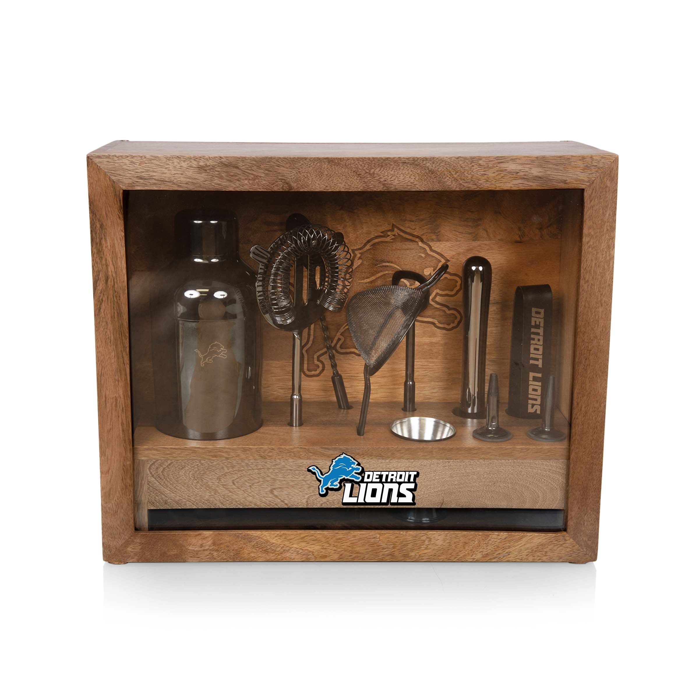 Detroit Lions - Old Fashioned Bar Set-Picnic Time Family of Brands