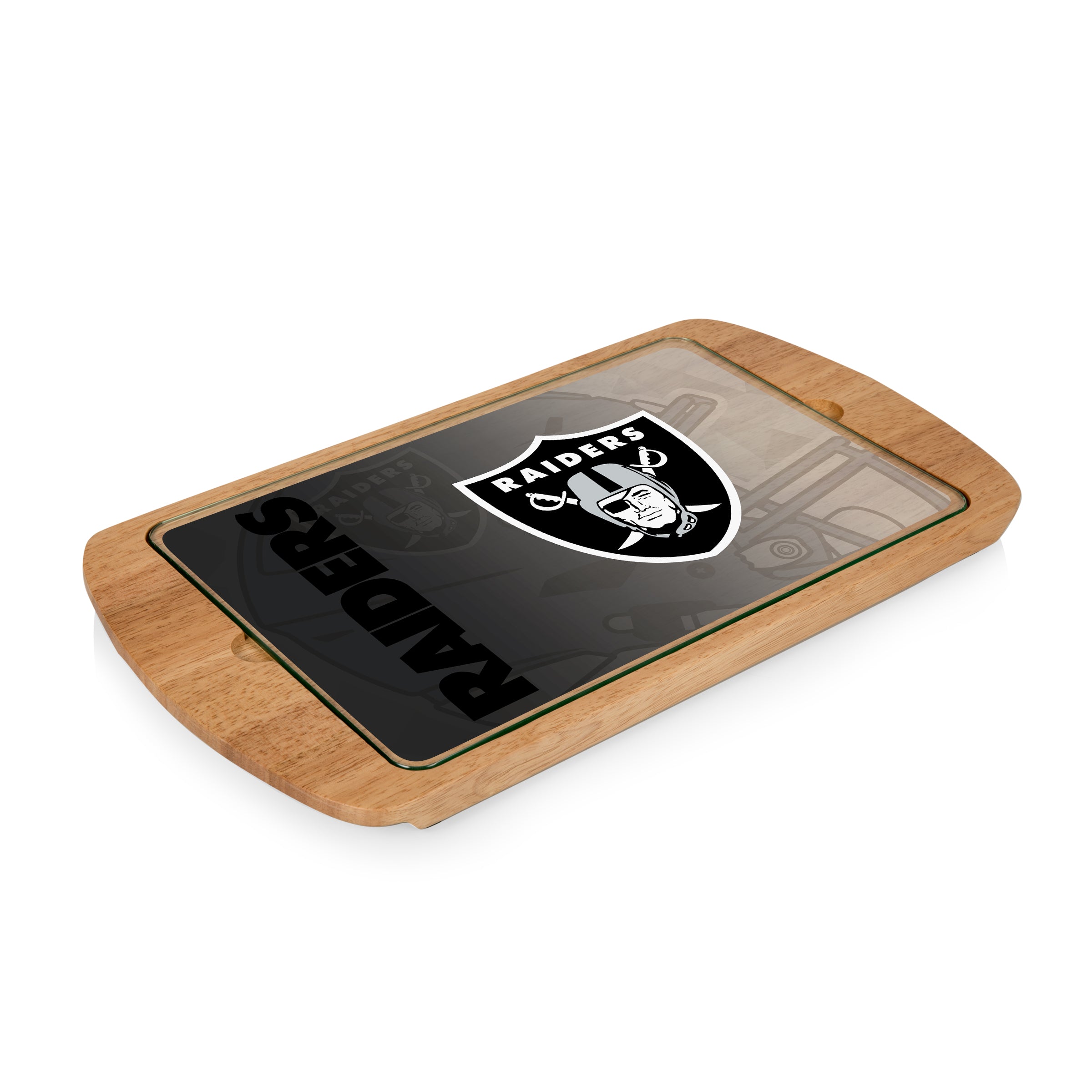 Las Vegas Raiders - Billboard Glass Top Serving Tray
