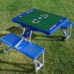 Los Angeles Rams - Picnic Table Portable Folding Table with Seats