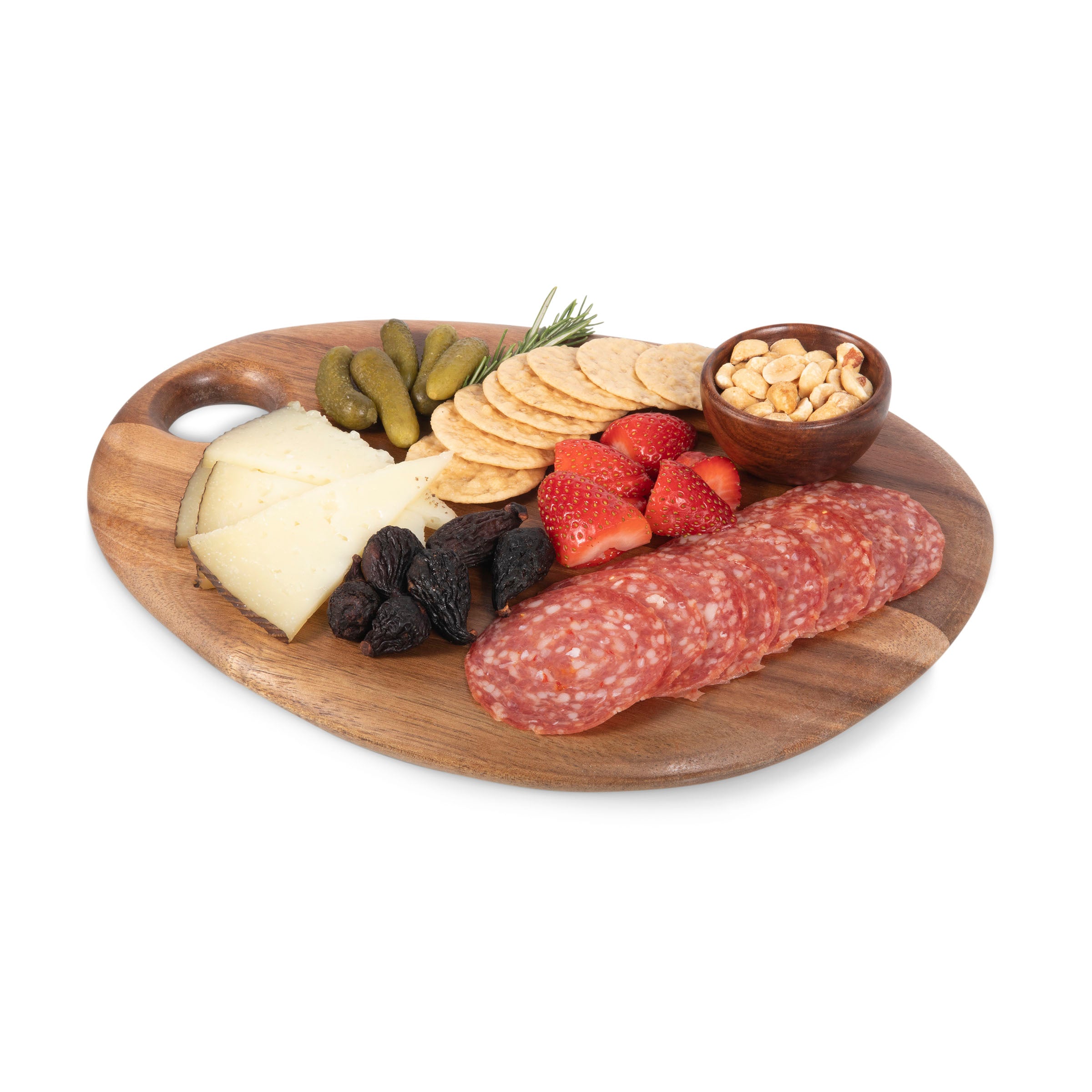 Pebble Shaped Acacia Serving Board 12" x 9": 9 of 14