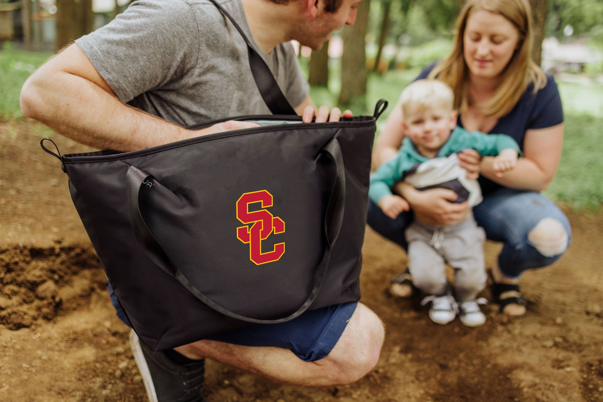 USC Trojans - Tarana Recycled Cooler Tote Bag-Picnic Time Family of Brands