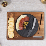Turntable Acacia and Slate Cheese Board with Knife