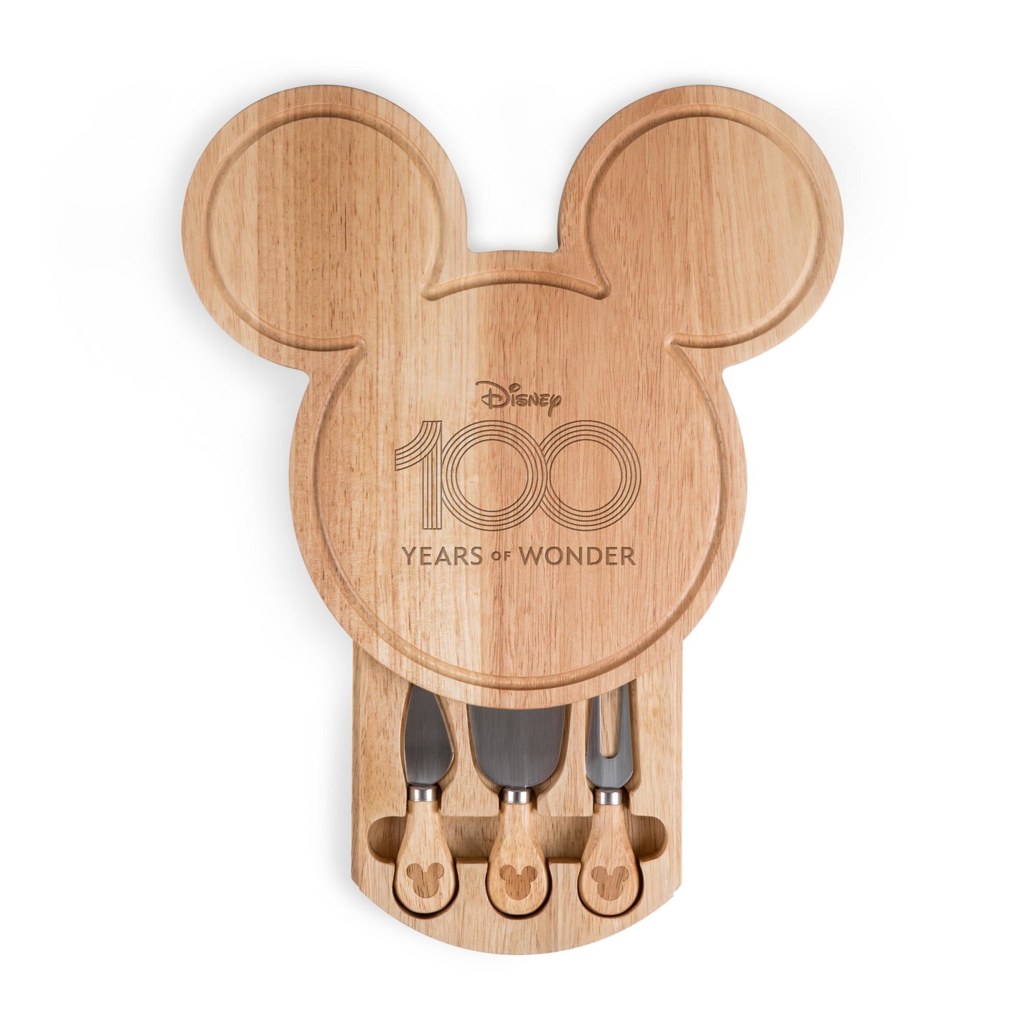 Disney 100 - Mickey Mouse Head Shaped Cheese Board with Tools