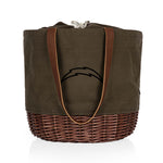 Los Angeles Chargers - Coronado Canvas and Willow Basket Tote-Picnic Time Family of Brands