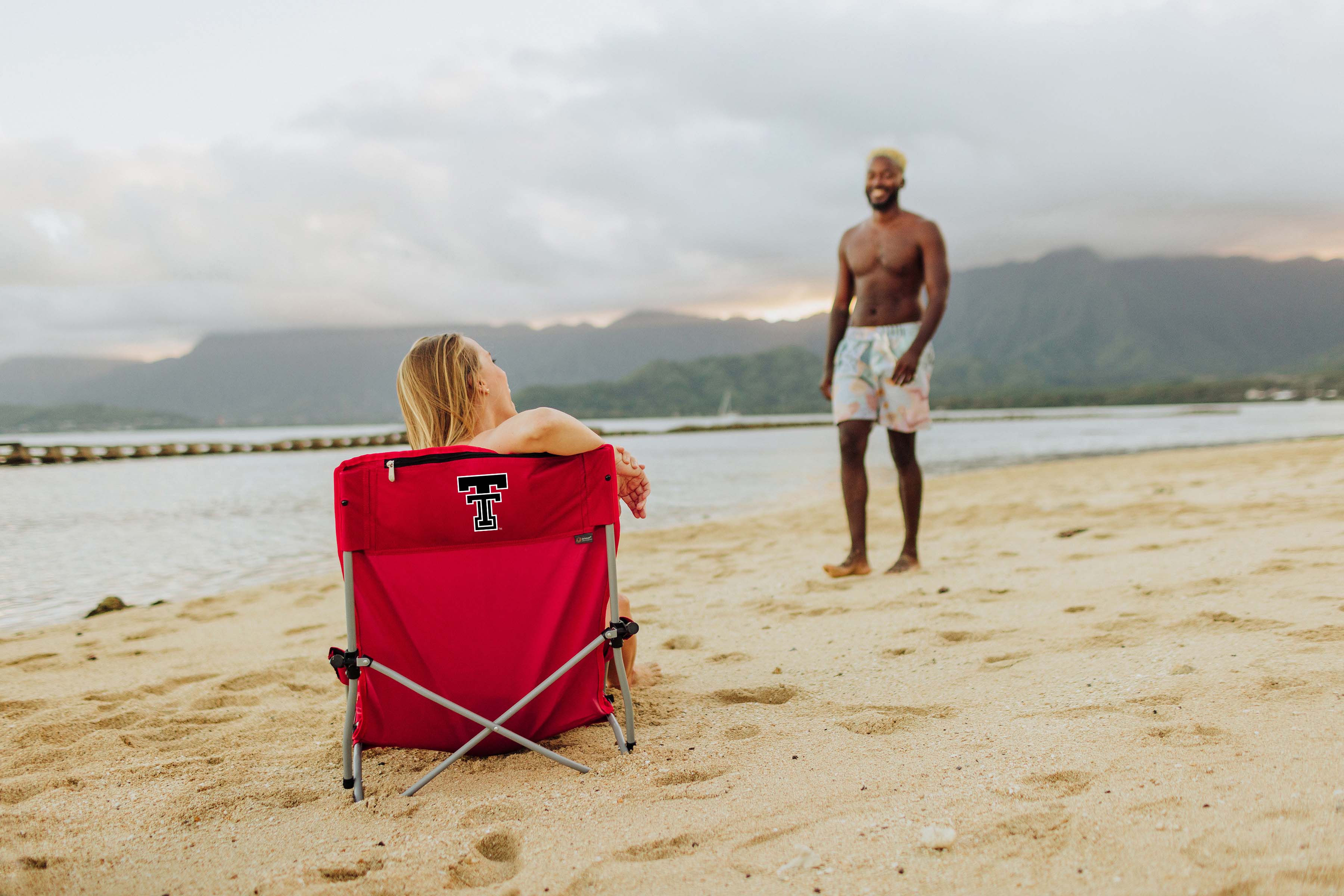 Texas Tech Red Raiders - Tranquility Beach Chair with Carry Bag-Picnic Time Family of Brands