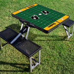 Pittsburgh Steelers Football Field - Picnic Table Portable Folding Table with Seats