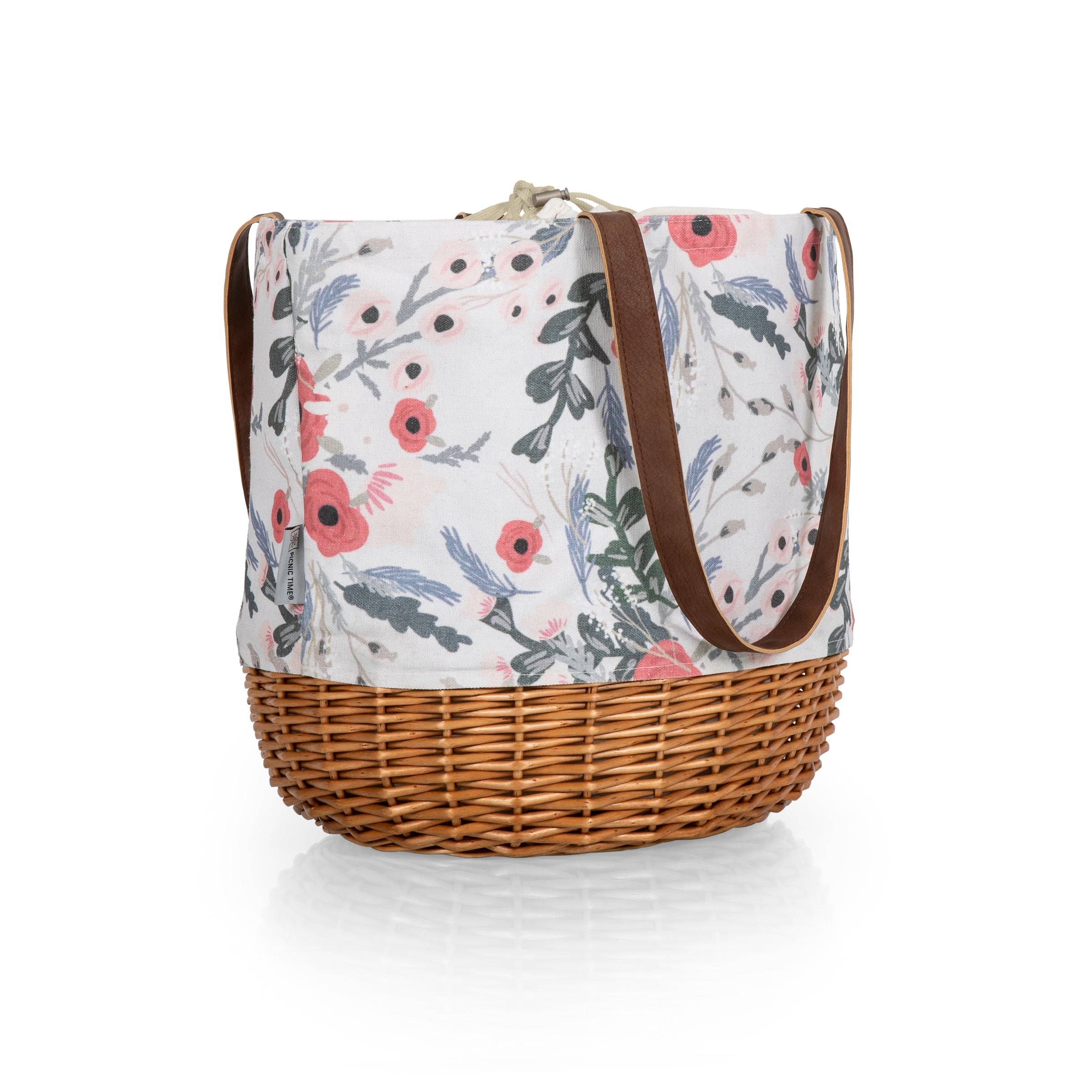 Coronado Canvas and Willow Basket Tote-Picnic Time Family of Brands