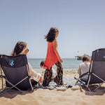 Rhode Island Rams - Tranquility Beach Chair with Carry Bag-Picnic Time Family of Brands