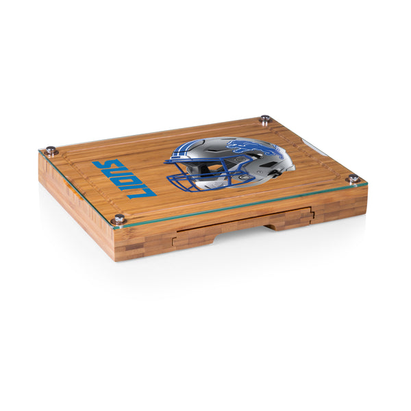 Detroit Lions - Concerto Glass Top Cheese Cutting Board & Tools Set