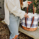Coronado Canvas and Willow Basket Tote-Picnic Time Family of Brands