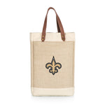 New Orleans Saints - Pinot Jute 2 Bottle Insulated Wine Bag