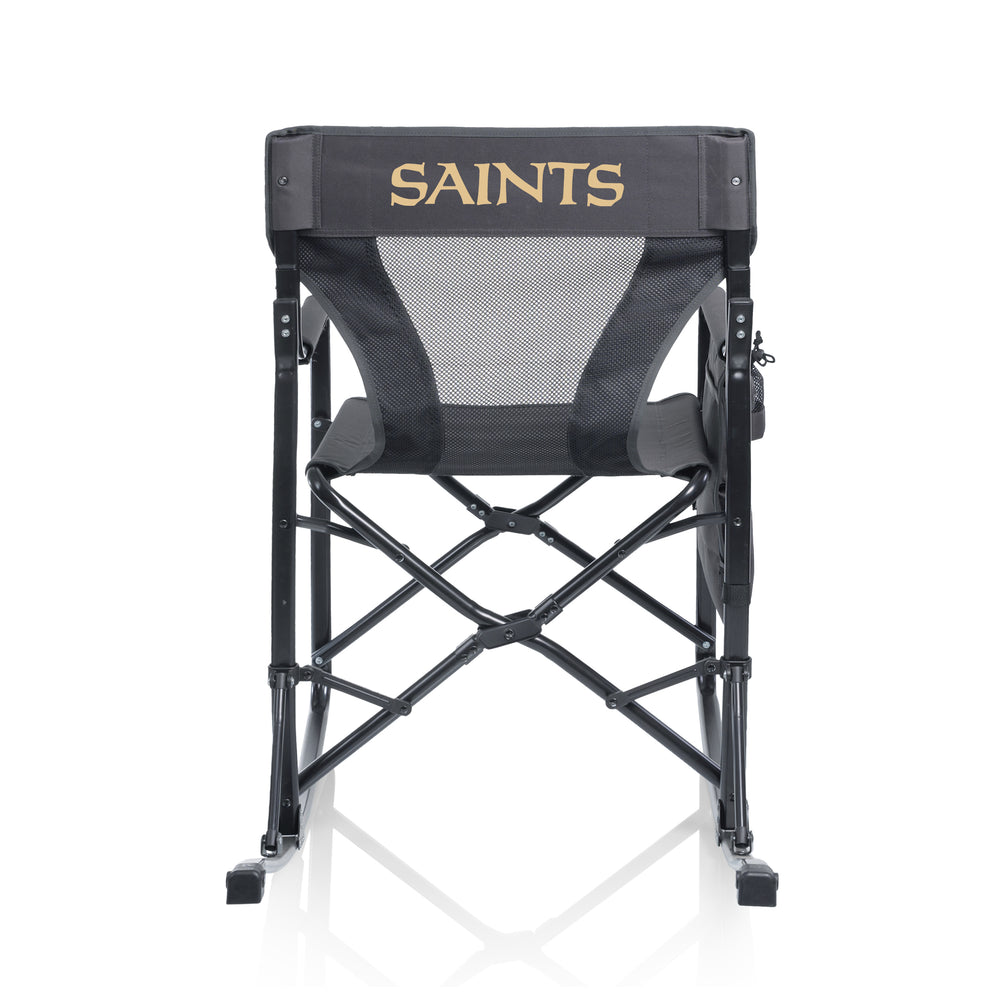 New Orleans Saints - Woodland Rocking Camping Chair-Picnic Time Family of Brands