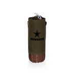 Dallas Cowboys - Malbec Insulated Canvas and Willow Wine Bottle Basket
