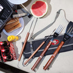 San Francisco 49ers - 3-Piece BBQ Tote & Grill Set