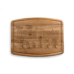 Haunted Mansion - Ovale Acacia Cutting Board-Picnic Time Family of Brands