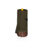 Khaki Green with Brown Accents