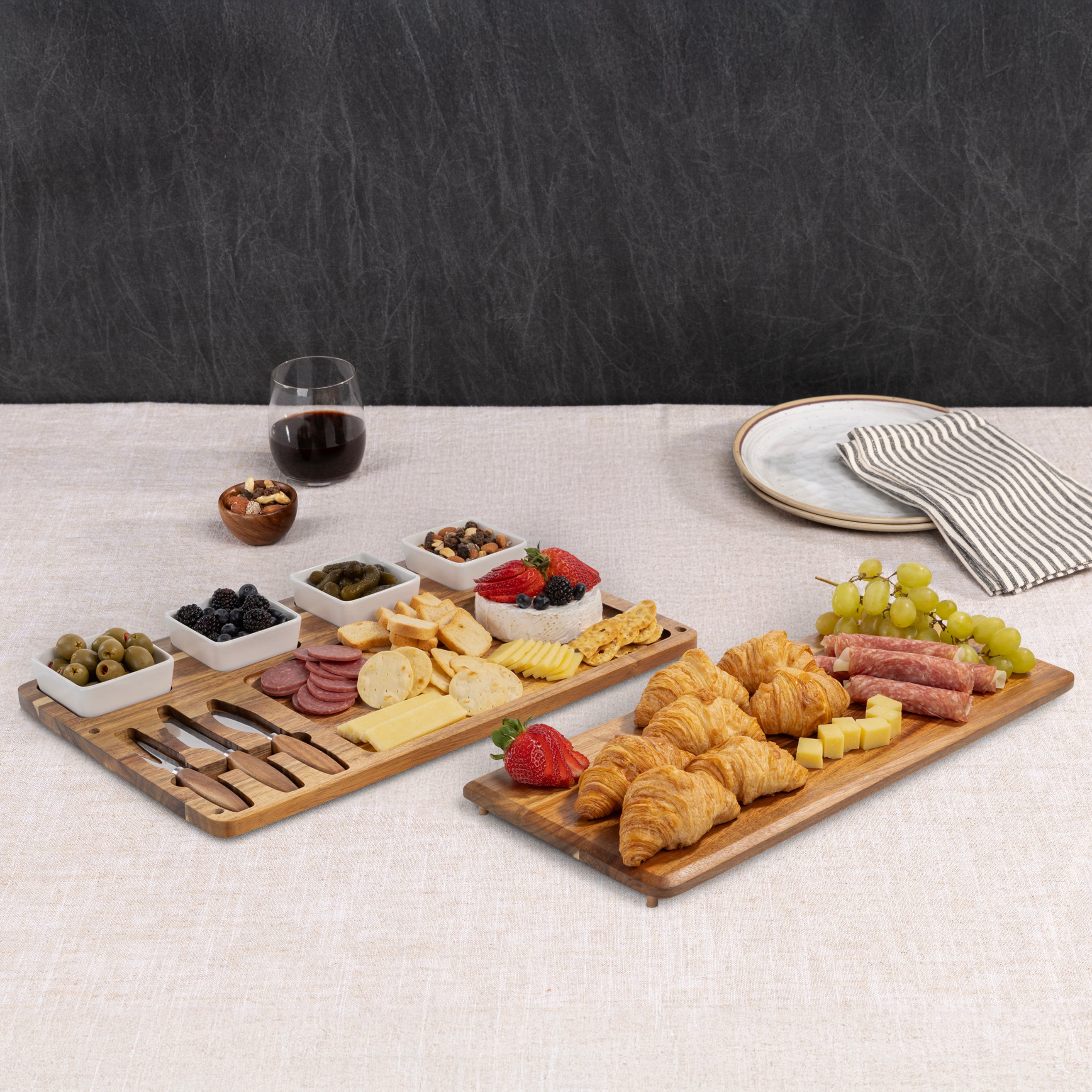 Picada Tapas & Cheese Board Set with Dip Bowls