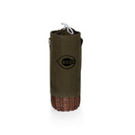 Cincinnati Reds - Malbec Insulated Canvas and Willow Wine Bottle Basket