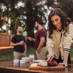 Turntable Acacia and Slate Cheese Board with Knife