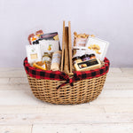 Country Basket with Gourmet Gift Pack