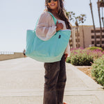 Beach Sayings Salty Hair Don't Care - Topanga Cooler Tote Bag