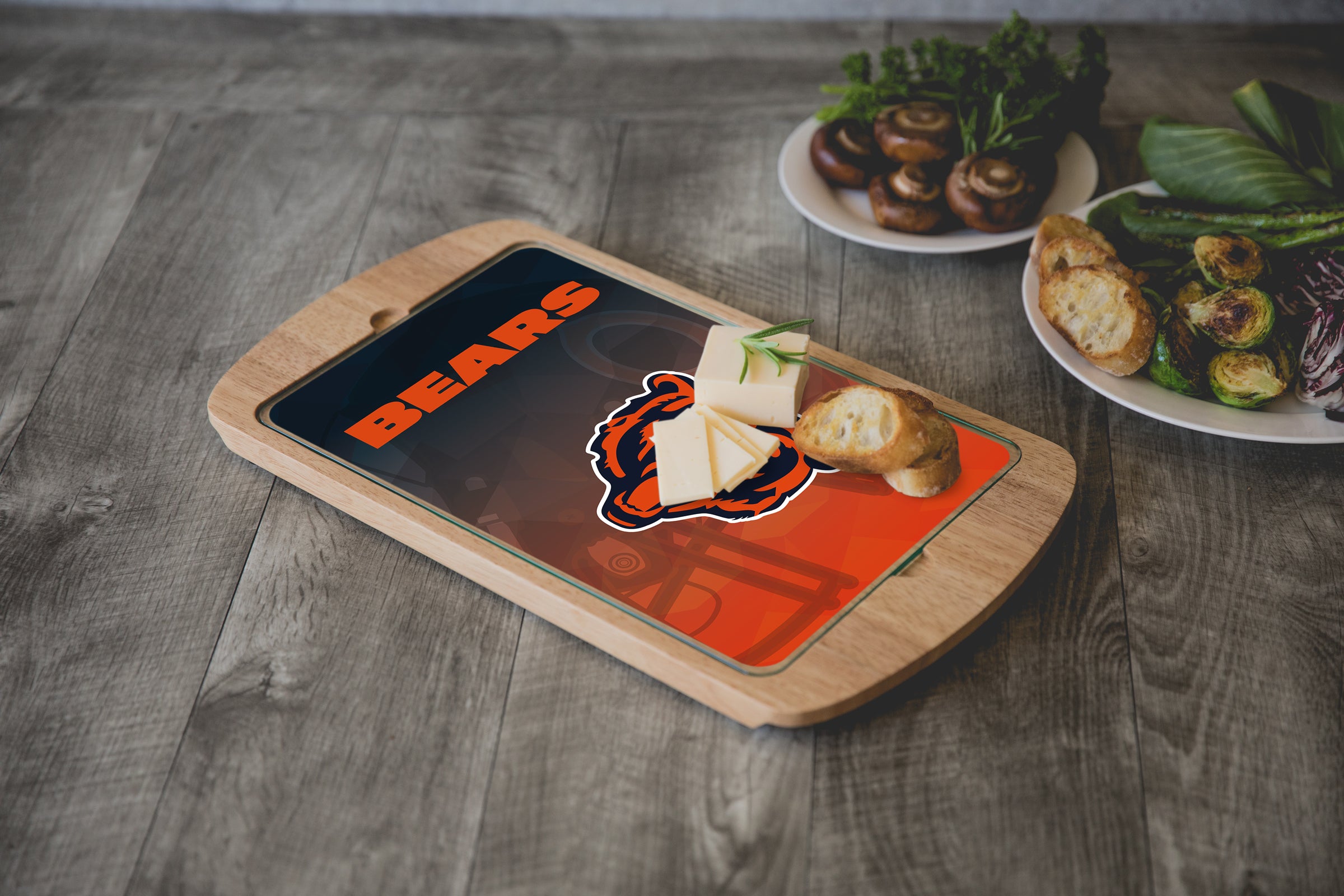 Chicago Bears - Billboard Glass Top Serving Tray