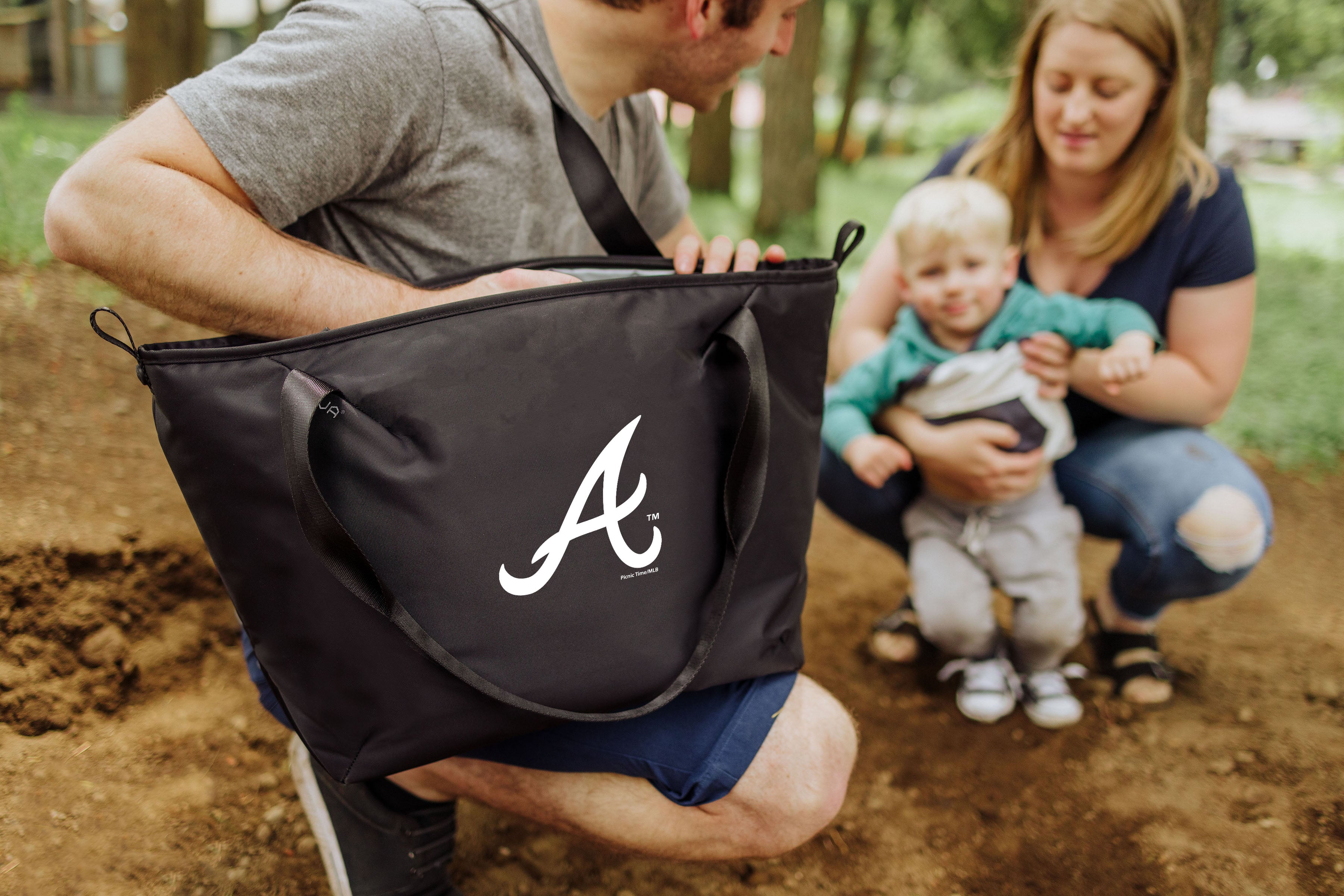 Atlanta Braves - Tarana Recycled Cooler Tote Bag-Picnic Time Family of Brands