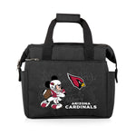 Arizona Cardinals Mickey Mouse - On The Go Lunch Bag Cooler-Picnic Time Family of Brands