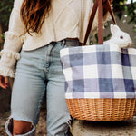 Coronado Canvas and Willow Basket Tote-Picnic Time Family of Brands