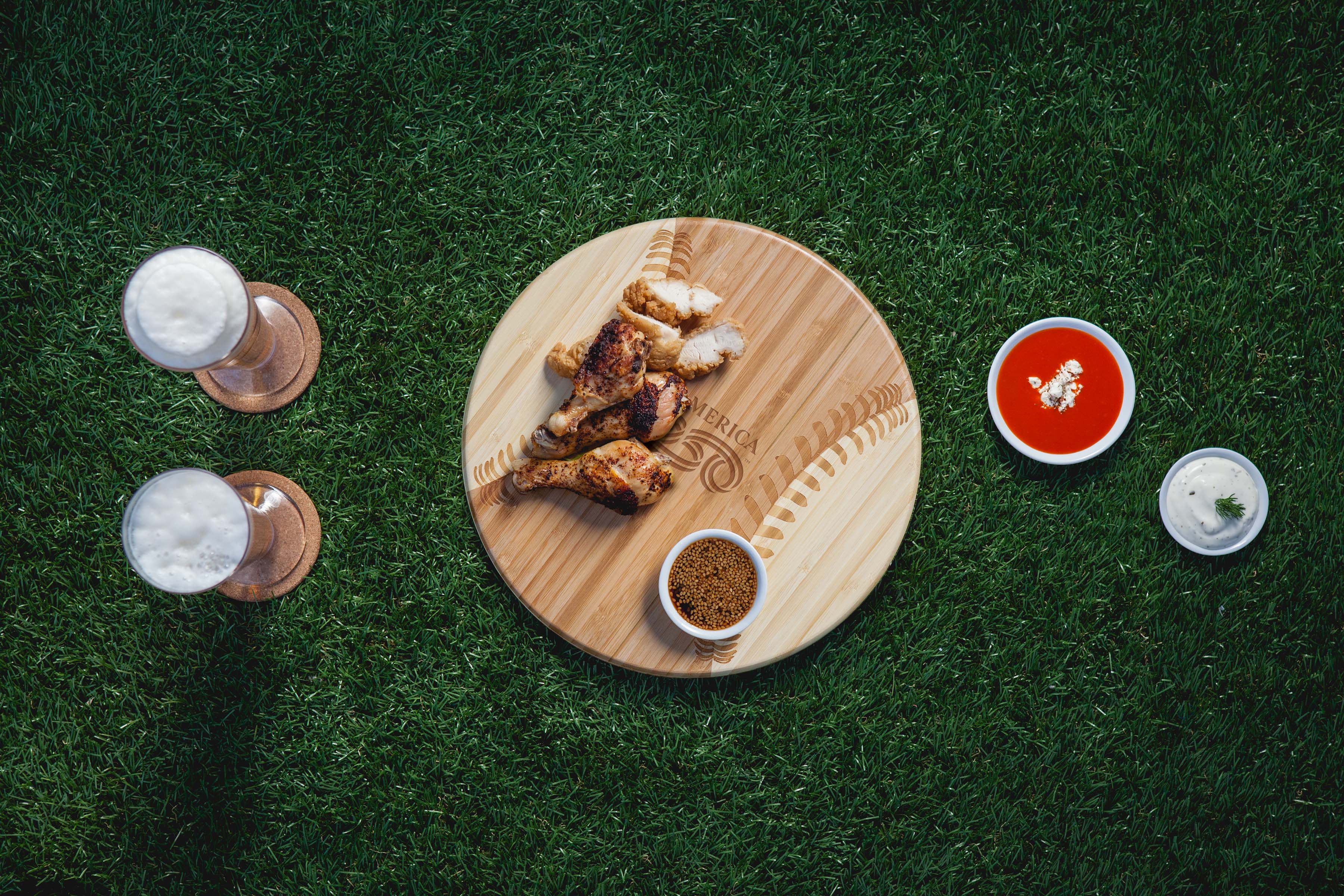 America250 - Home Run! Baseball Cutting Board & Serving Tray