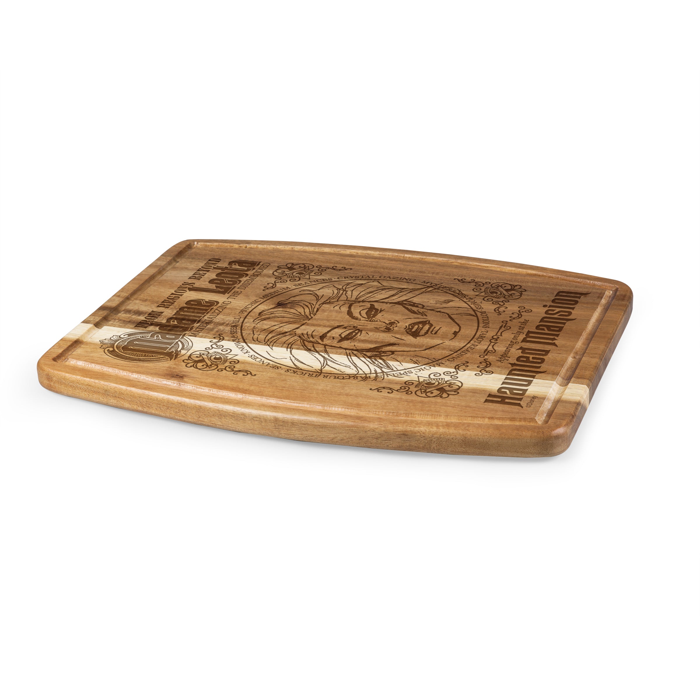 Haunted Mansion - Ovale Acacia Cutting Board-Picnic Time Family of Brands