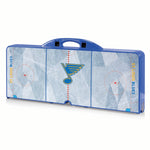 St Louis Blues - Picnic Table Portable Folding Table with Seats-Picnic Time Family of Brands