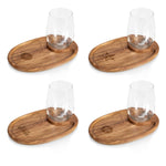 Houston Astros - Wine Appetizer Plate Set Of 4