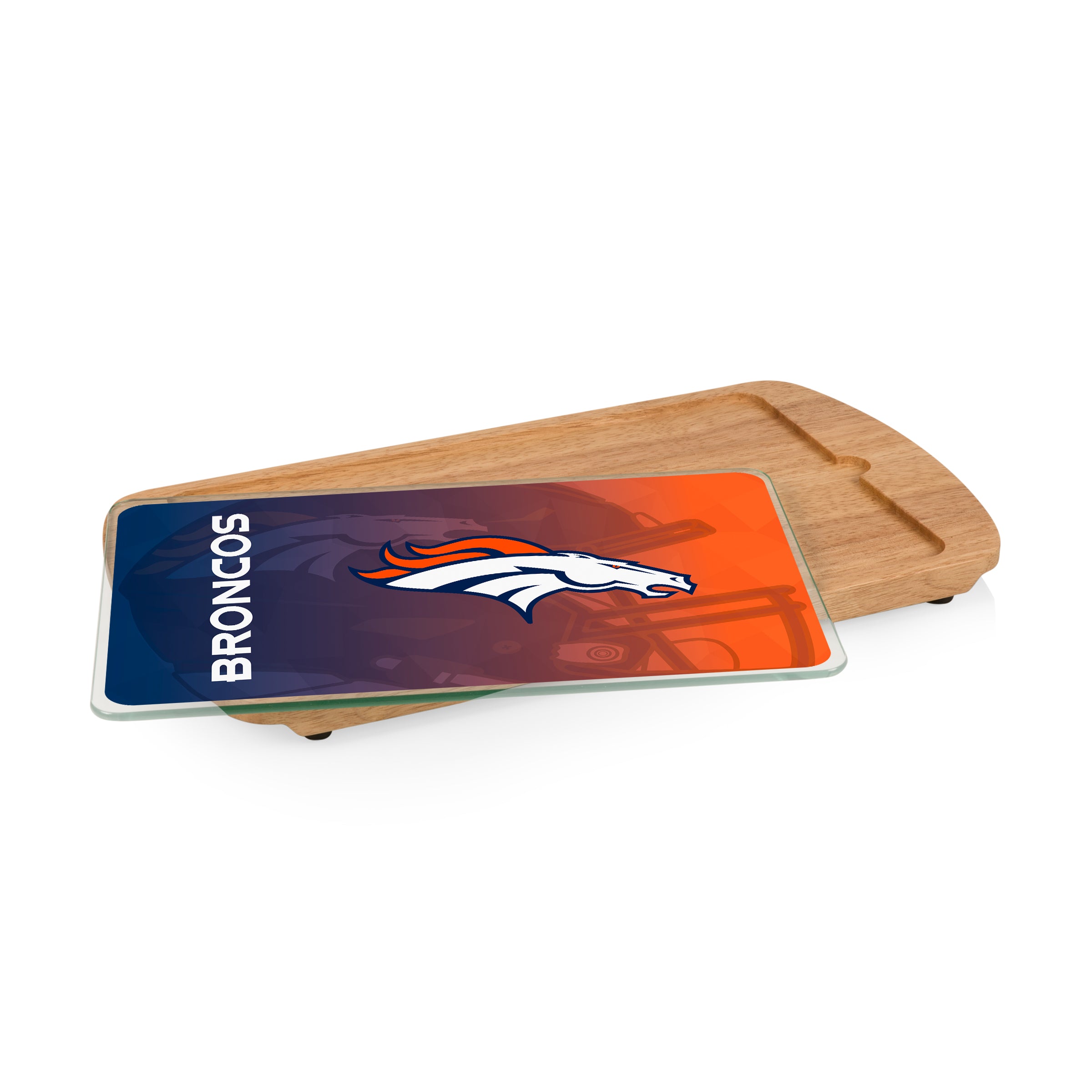 Denver Broncos - Billboard Glass Top Serving Tray
